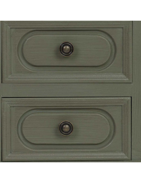 Petite vitrine vert sauge 2 tiroirs 32 cm Lesoa  - 6