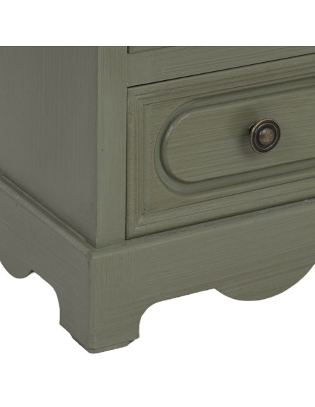 Petite vitrine vert sauge 2 tiroirs 32 cm Lesoa  - 9
