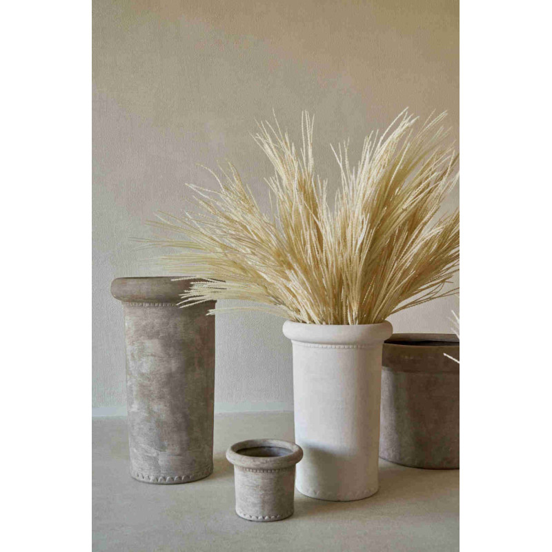 Vase haut en grès grège 26x26x40 cm Hatuk J-Line - 2