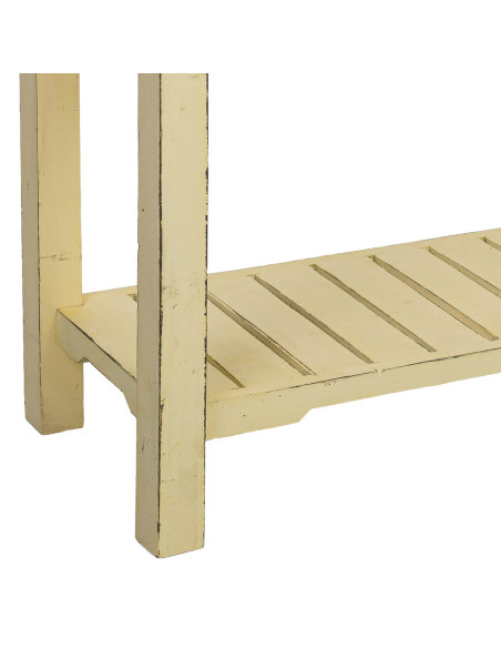 Console d’entrée 6 tiroirs bois de sapin jaune patiné 100x42x82 cm Zitua  - 9