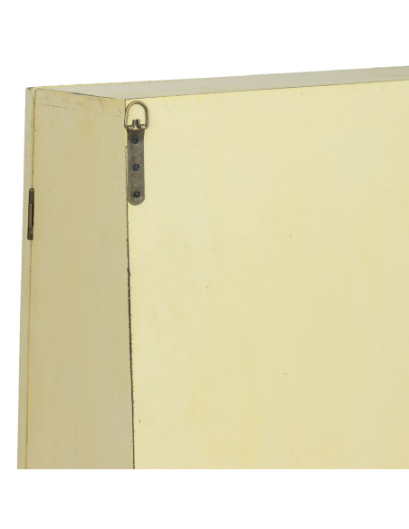 Vitrine murale bois jaune beurre 2 portes vitrées 50x29,5x80 cm Zitua  - 8