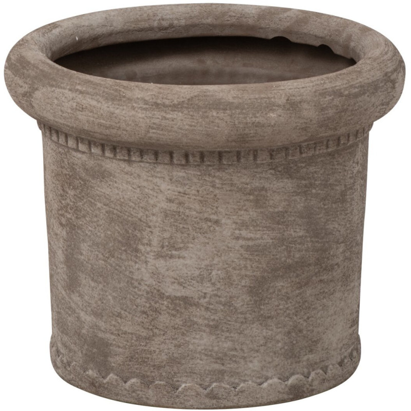 Cache-pot en grès grège 25x25x20,5 cm Mevek J-Line - 1