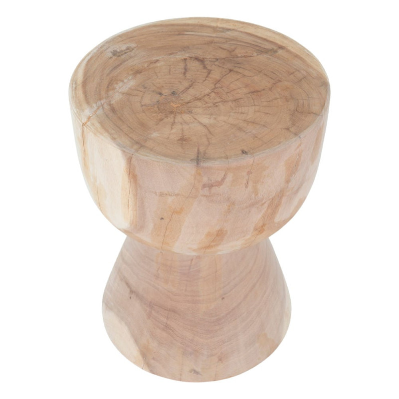 Table d’appoint japandi en bois de suar Ø35x45 cm Zudeu  - 3