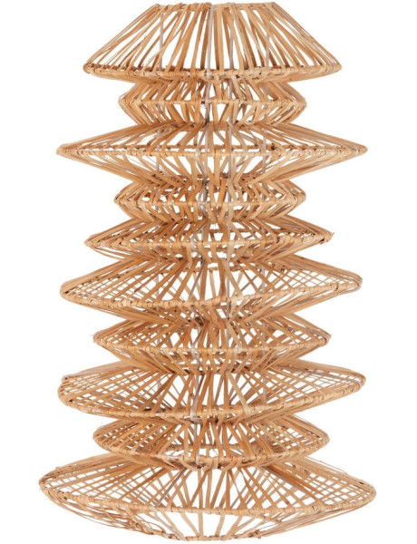 Abat-jour suspension japandi en rotin naturel Ø40x62 cm Bizun  - 1