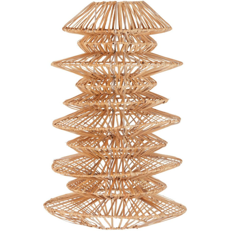 Abat-jour suspension japandi en rotin naturel Ø40x62 cm Bizun  - 1