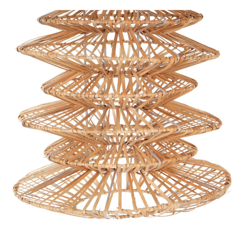Abat-jour suspension japandi en rotin naturel Ø40x62 cm Bizun  - 2