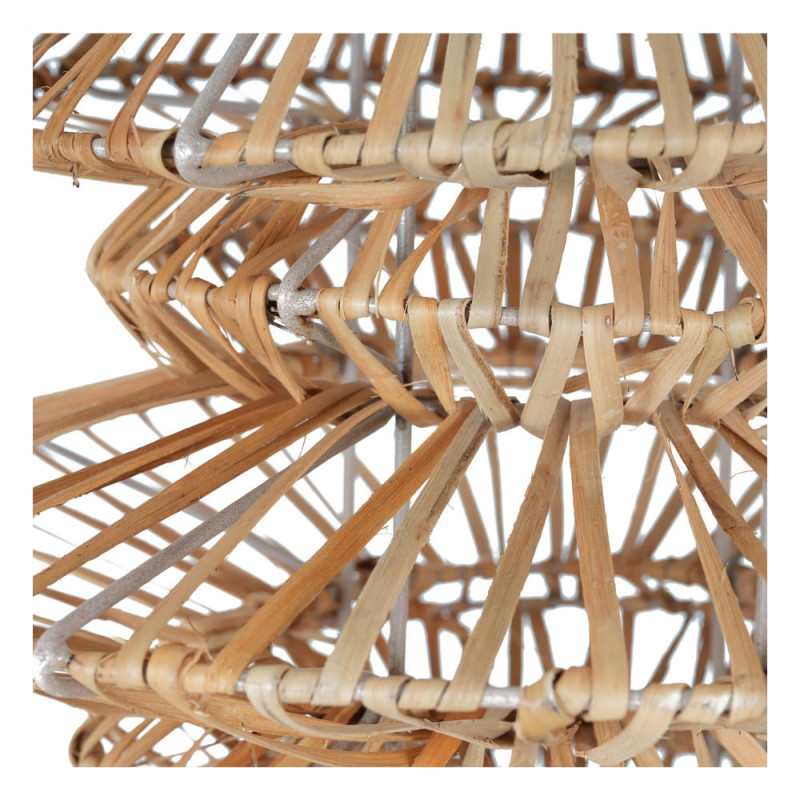 Abat-jour suspension japandi en rotin naturel Ø40x62 cm Bizun  - 3
