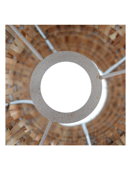 Abat-jour suspension japandi en rotin naturel Ø40x62 cm Bizun  - 4