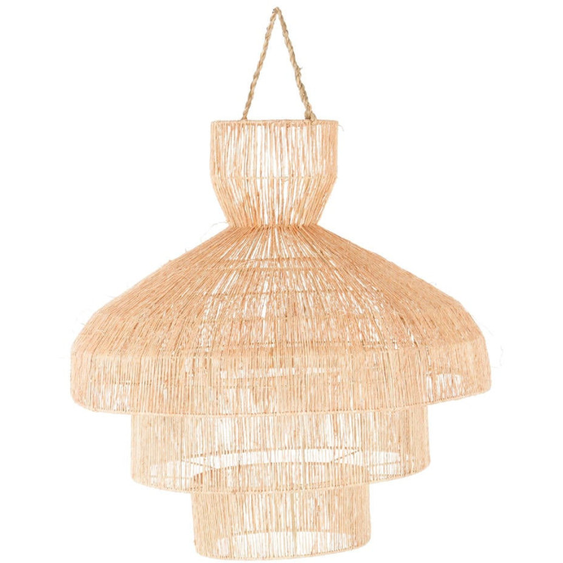Abat-jour suspension en jute naturel Ø60x58 cm Mozur  - 1