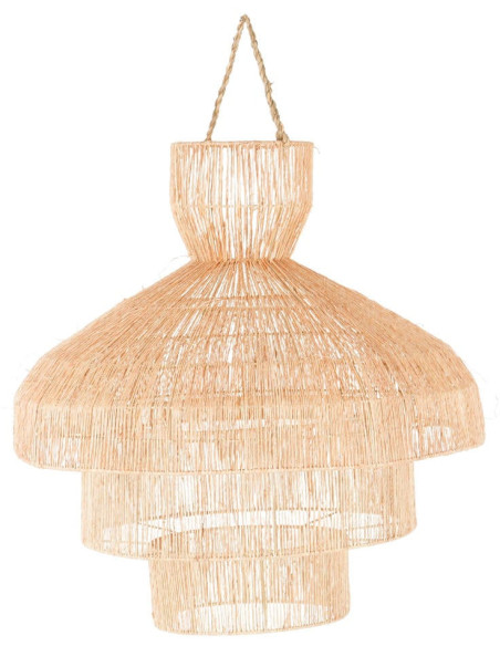 Abat-jour suspension en jute naturel Ø60x58 cm Mozur  - 1