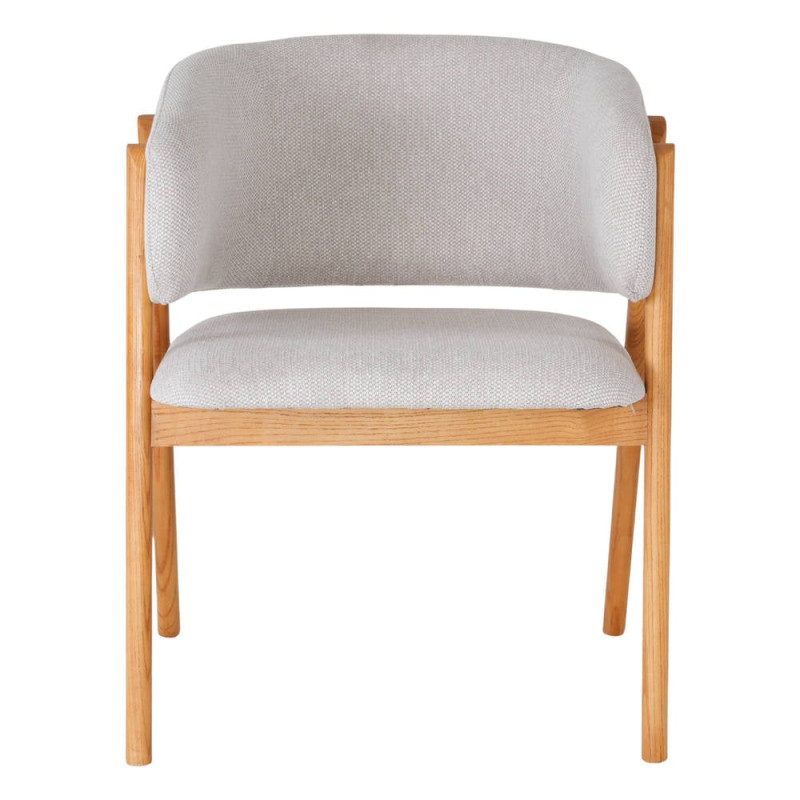 Chaise de salle à manger scandinave beige en orme 52x61x81 cm Remaa  - 2