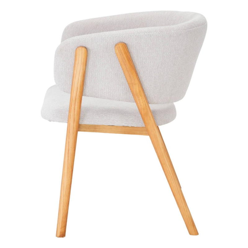 Chaise de salle à manger scandinave beige en orme 52x61x81 cm Remaa  - 3