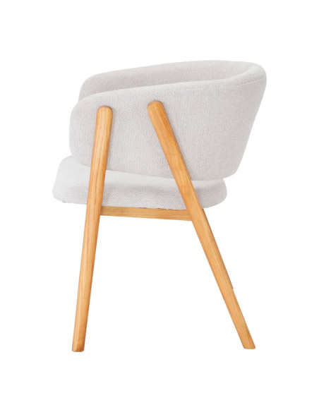Chaise de salle à manger scandinave beige en orme 52x61x81 cm Remaa  - 3