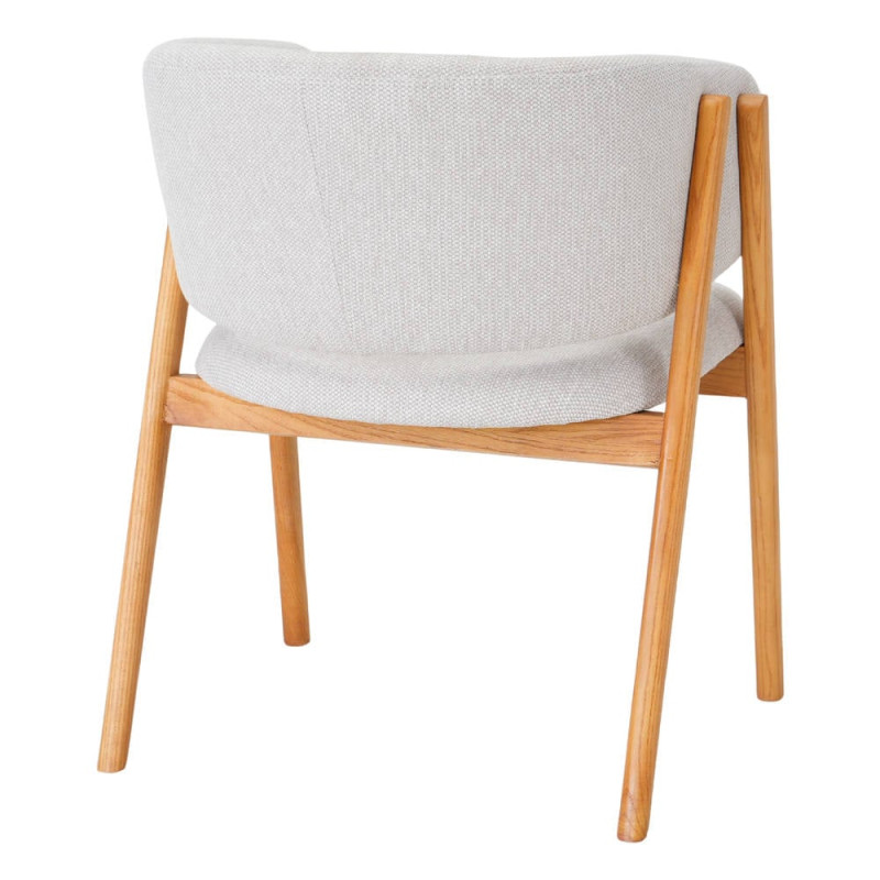 Chaise de salle à manger scandinave beige en orme 52x61x81 cm Remaa  - 4