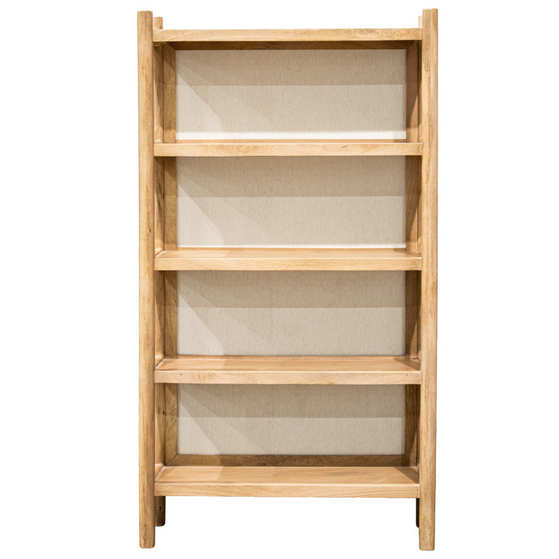 Bibliothèque 5 étagères manguier bambou 100x35x180 cm Magol  - 3