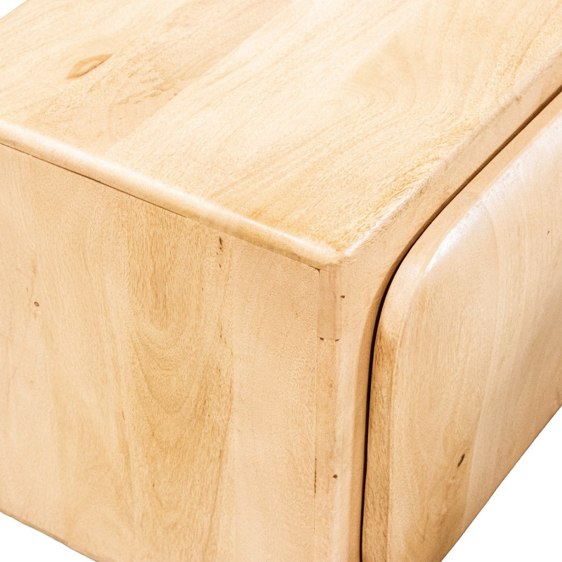 Meuble TV 4 portes bois de manguier 166x40x55 cm Dasis  - 6