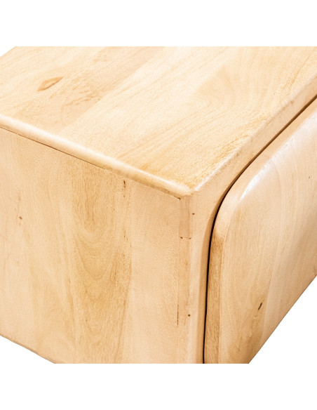 Meuble TV 4 portes bois de manguier 166x40x55 cm Dasis  - 6