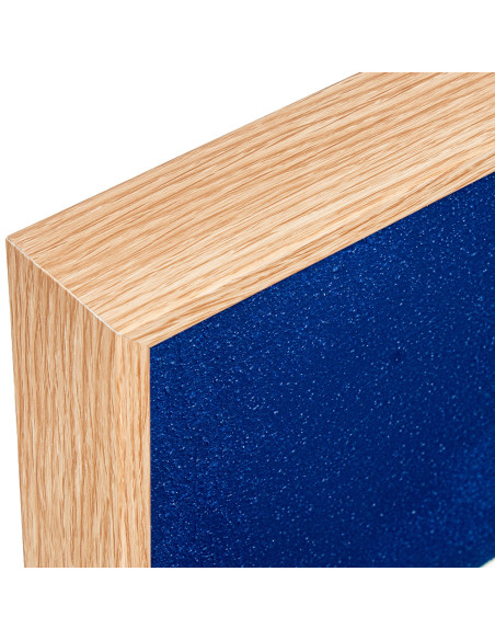 Tableau abstrait mid-century bleu marine sur toile 80x100 cm Nomue  - 3