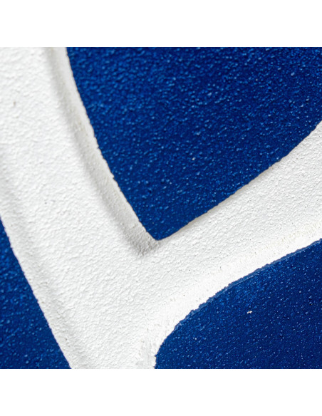 Tableau abstrait mid-century bleu marine sur toile 80x100 cm Nomue  - 6