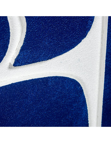 Tableau abstrait mid-century bleu marine sur toile 80x100 cm Nomue  - 8