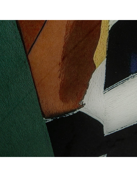 Tableau femme africaine vert sauge en verre trempé 80x110 cm Zirie  - 7