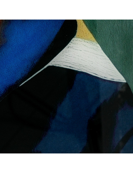 Tableau femme africaine vert sauge en verre trempé 80x110 cm Zirie  - 8