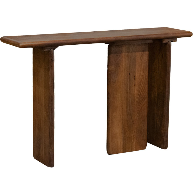 Console en bois de manguier brun 120x30x76 cm Memor  - 1