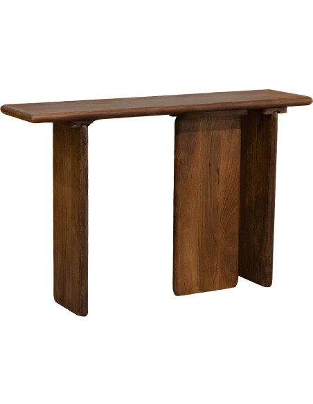 Console en bois de manguier brun 120x30x76 cm Memor  - 1