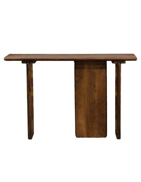 Console en bois de manguier brun 120x30x76 cm Memor  - 2