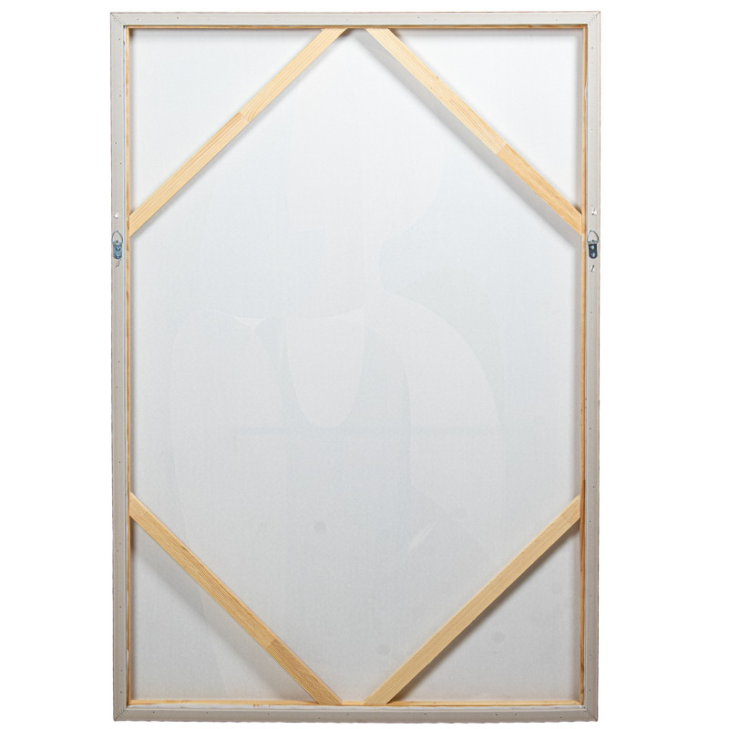 Tableau femme abstrait beige et brun sur toile 80x120 cm Sapuu  - 4