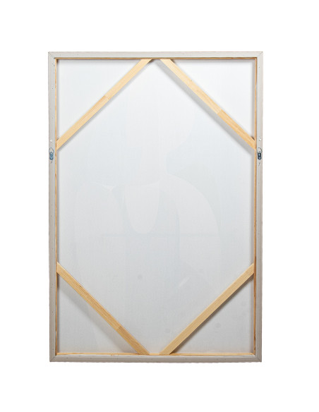 Tableau femme abstrait beige et brun sur toile 80x120 cm Sapuu  - 4