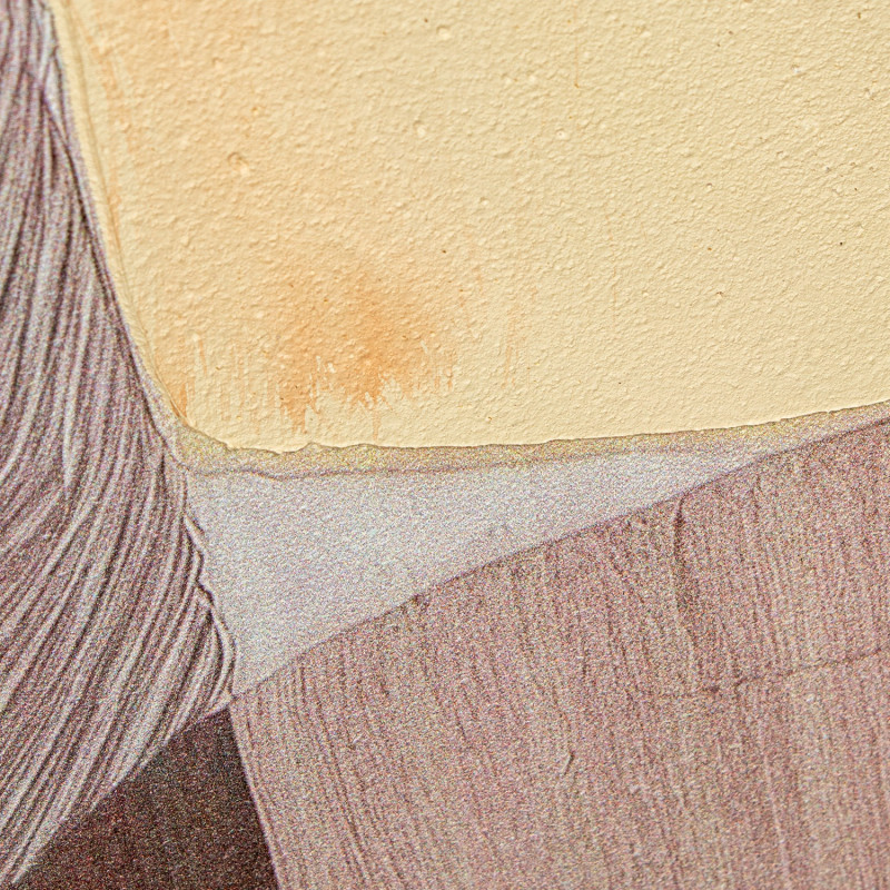 Tableau femme abstrait beige et brun sur toile 80x120 cm Sapuu  - 7