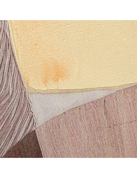 Tableau femme abstrait beige et brun sur toile 80x120 cm Sapuu  - 7
