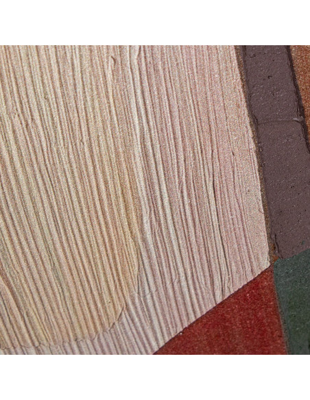 Tableau femme abstrait beige et brun sur toile 80x120 cm Sapuu  - 9