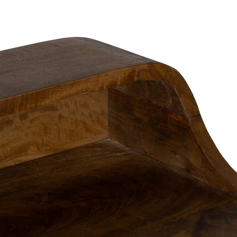 Bureau vintage en manguier naturel 2 tiroirs 122x62x90 cm Duvun Ixia - 4