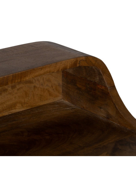 Bureau vintage en manguier naturel 2 tiroirs 122x62x90 cm Duvun Ixia - 4