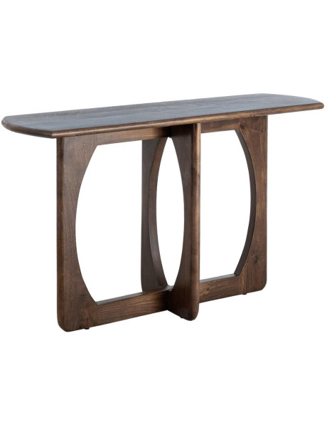 Console d’entrée organique manguier brun chocolat 130x40x75 cm Taben Ixia - 1