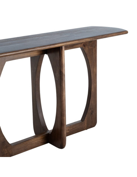 Console d’entrée organique manguier brun chocolat 130x40x75 cm Taben Ixia - 3