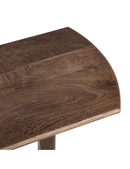 Console d’entrée organique manguier brun chocolat 130x40x75 cm Taben Ixia - 4