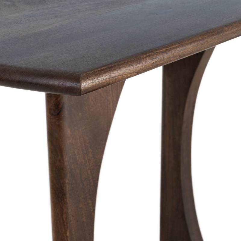 Console d’entrée organique manguier brun chocolat 130x40x75 cm Taben Ixia - 6