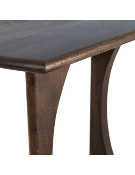 Console d’entrée organique manguier brun chocolat 130x40x75 cm Taben Ixia - 6