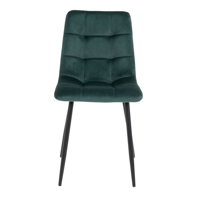 Lot de 2 chaises de salle à manger velours vert bouteille 44x55x86 cm Middelfart House Nordic - 3