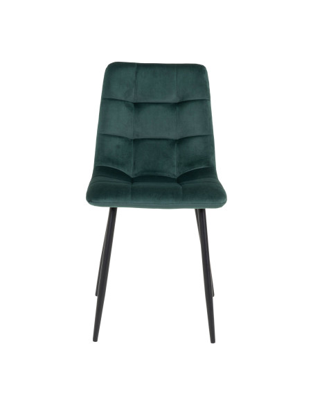 Lot de 2 chaises de salle à manger velours vert bouteille 44x55x86 cm Middelfart House Nordic - 3