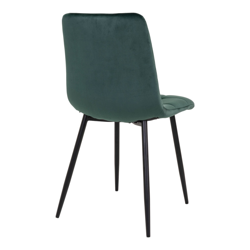 Lot de 2 chaises de salle à manger velours vert bouteille 44x55x86 cm Middelfart House Nordic - 5