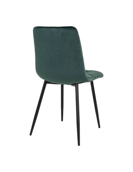 Lot de 2 chaises de salle à manger velours vert bouteille 44x55x86 cm Middelfart House Nordic - 5