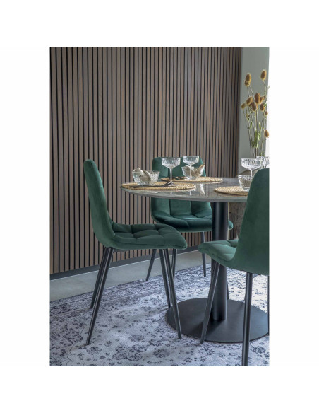 Lot de 2 chaises de salle à manger velours vert bouteille 44x55x86 cm Middelfart House Nordic - 8