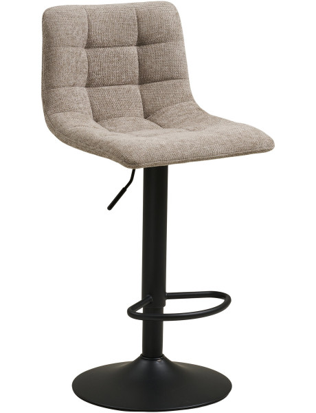 Lot de 2 tabourets de bar réglables tissu gris clair 43x45x88-108 cm Middelfart House Nordic - 1