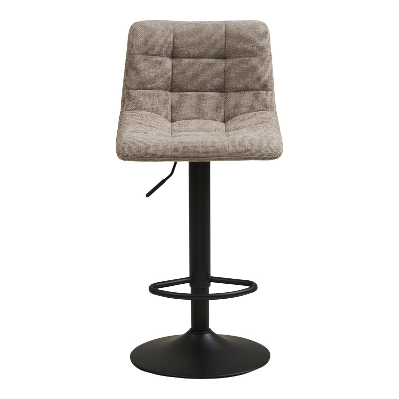 Lot de 2 tabourets de bar réglables tissu gris clair 43x45x88-108 cm Middelfart House Nordic - 3