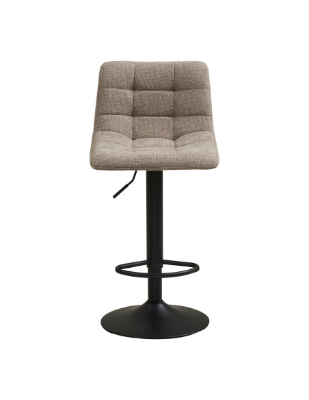 Lot de 2 tabourets de bar réglables tissu gris clair 43x45x88-108 cm Middelfart House Nordic - 3