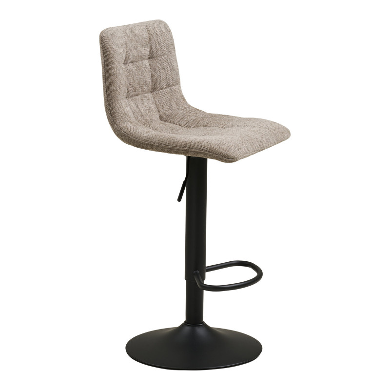 Lot de 2 tabourets de bar réglables tissu gris clair 43x45x88-108 cm Middelfart House Nordic - 4